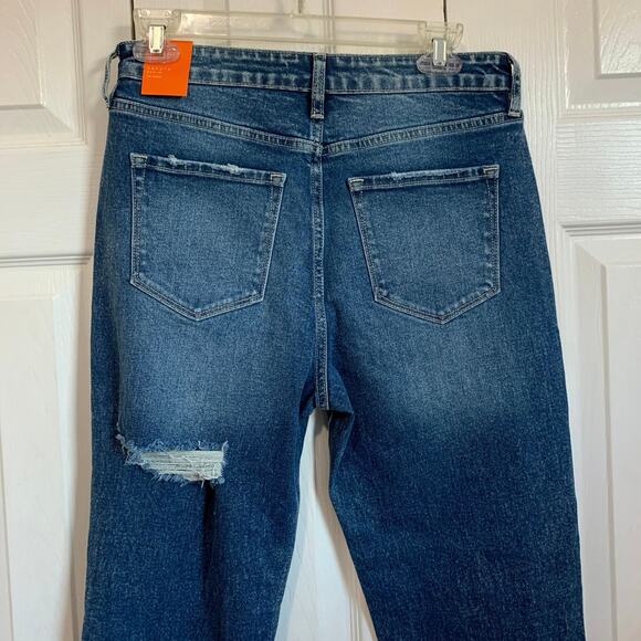 Nature Denim NWT high rise cuffed distressed mom jeans 4/27 - Picture 8 of 10
